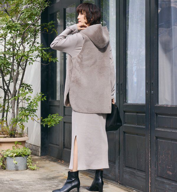  「【全骨格細見え】NEW2WAYロングリブワンピース」|ワンピース|