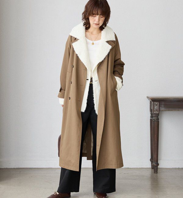  「【MONN.:.(モン)】オープンカラーコート」|その他|