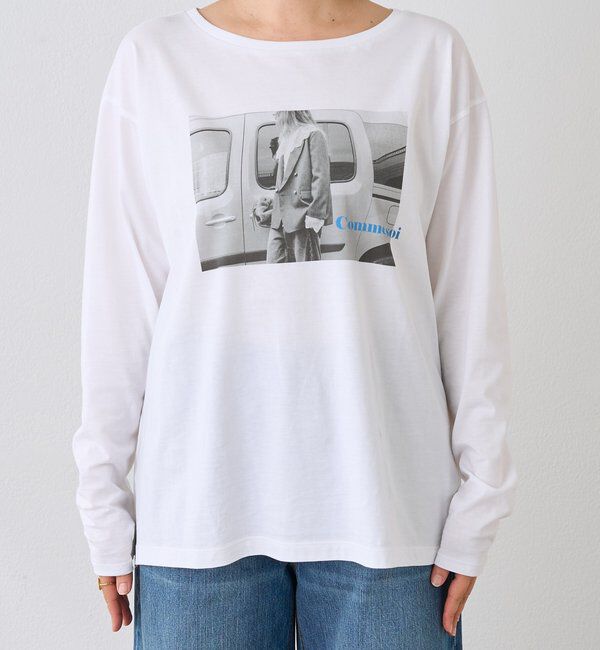  「【インナーとしても◎】PHOTO long Tee」|Tシャツ・カットソー|