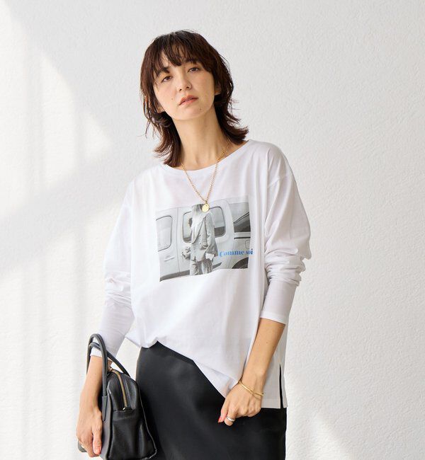  「【インナーとしても◎】PHOTO long Tee」|Tシャツ・カットソー|