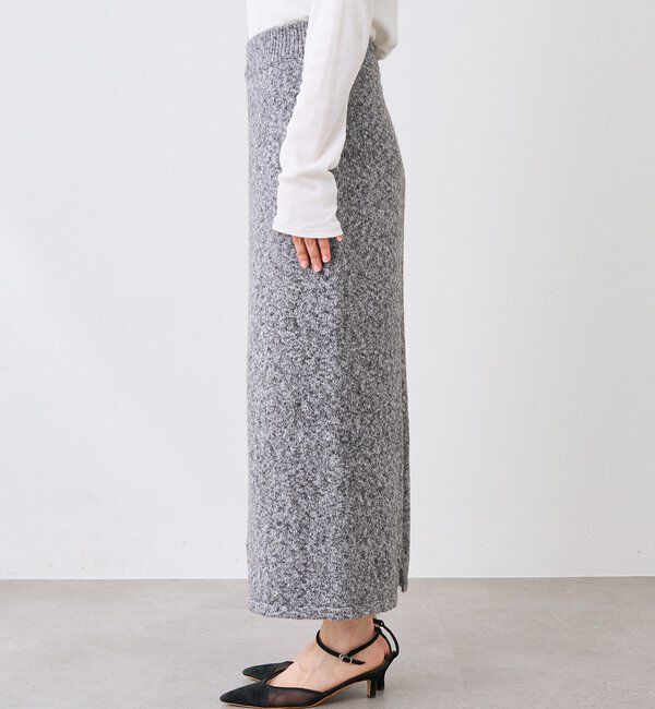  「【セットアップ対応可】ブークレーヤーンタイトスカート」|スカート|