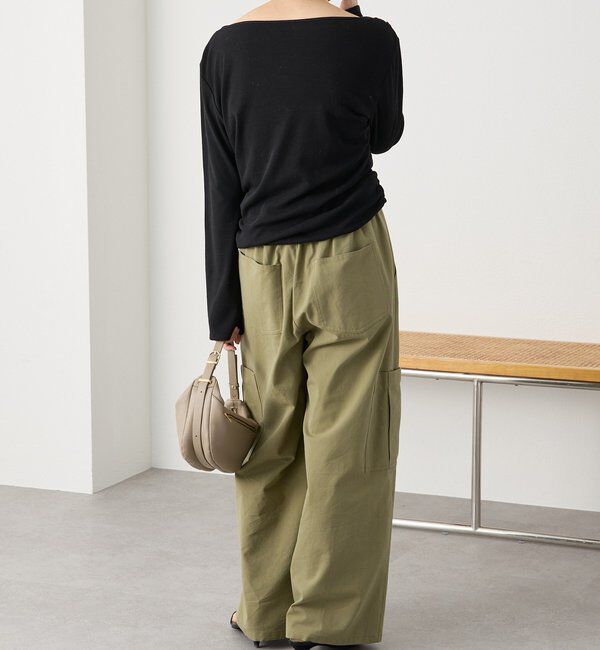  「【A・MONN(アモン)】ミリタリーWウエストカーゴパンツ」|チノ|
