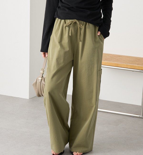  「【A・MONN(アモン)】ミリタリーWウエストカーゴパンツ」|チノ|