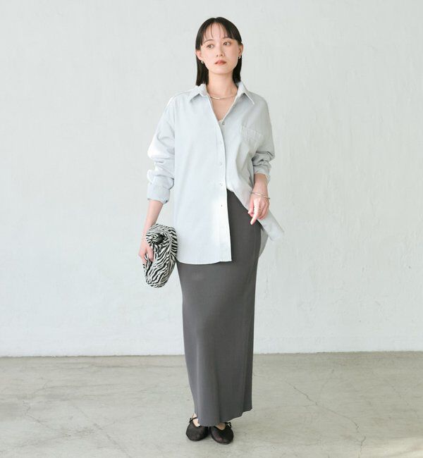  「【セットアップ着用可能】ガーメントダイコットンツイルシャツ」|シャツ・ブラウス|