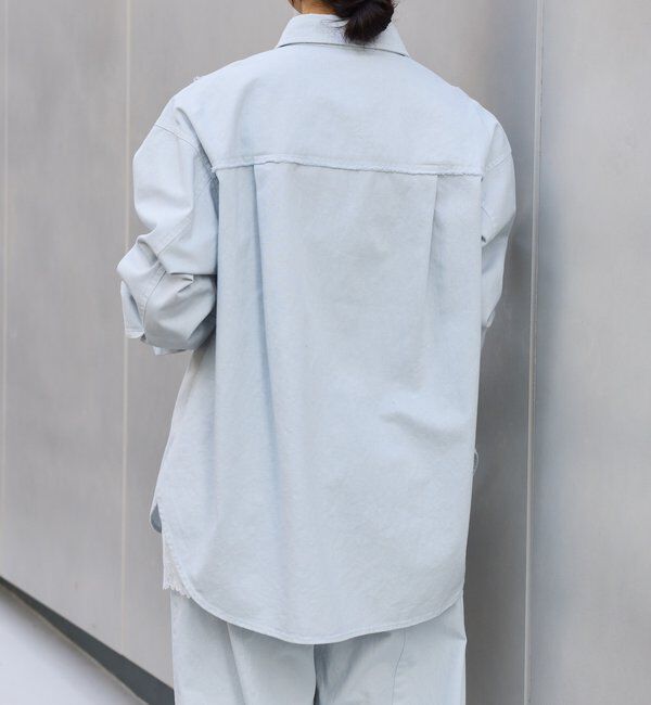  「【セットアップ着用可能】ガーメントダイコットンツイルシャツ」|シャツ・ブラウス|