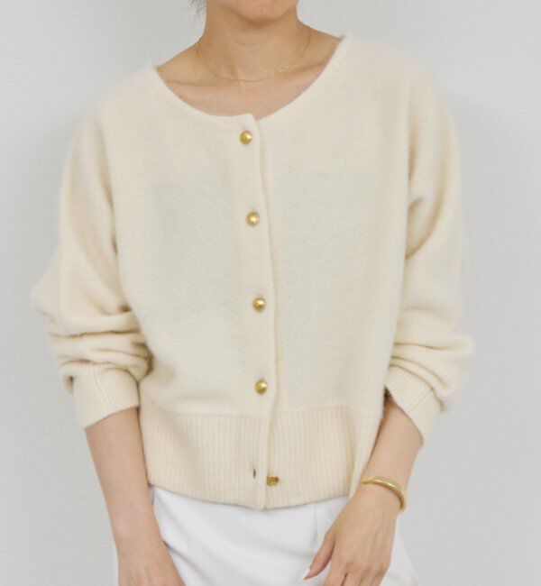  「【前後2WAY】ファーウールショートカーデ」|ニット・セーター|