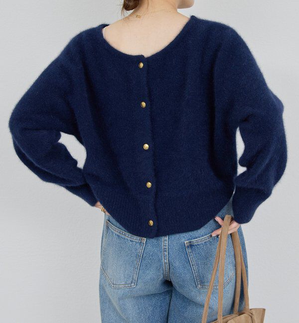  「【前後2WAY】ファーウールショートカーデ」|ニット・セーター|