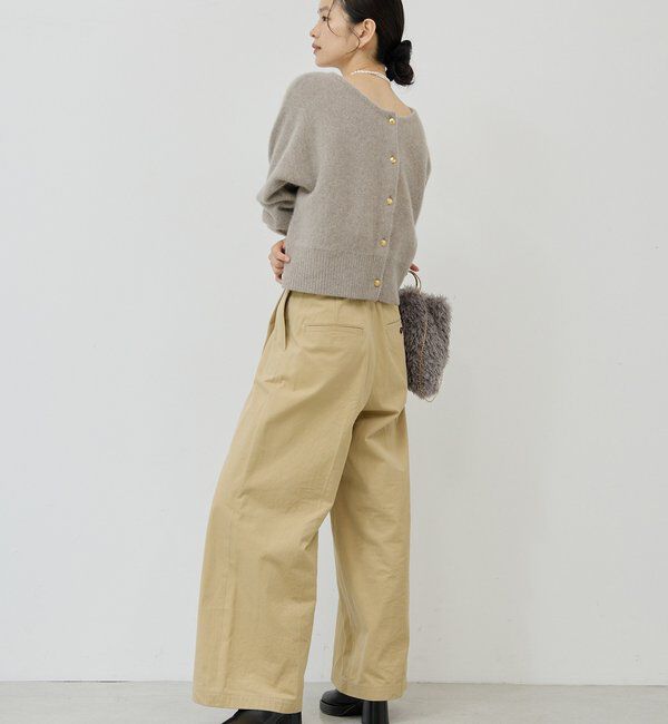  「【前後2WAY】ファーウールショートカーデ」|ニット・セーター|