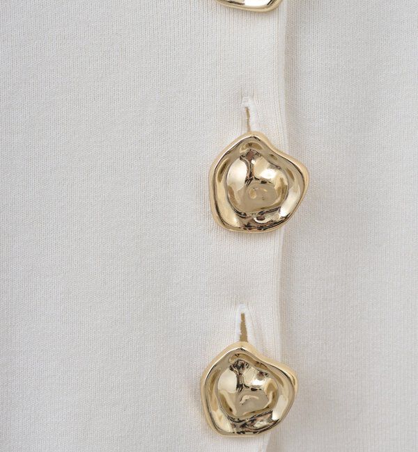  「ビジューVネックカーディガン」|ニット・セーター|