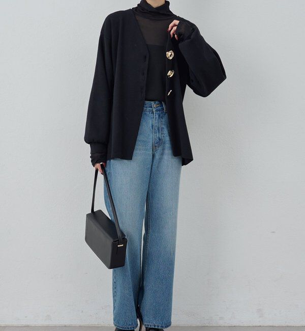  「ビジューVネックカーディガン」|ニット・セーター|