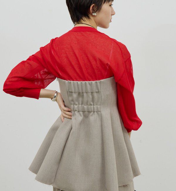  「【セットアップ対応】ダブルクロスビスチェ」|シャツ・ブラウス|