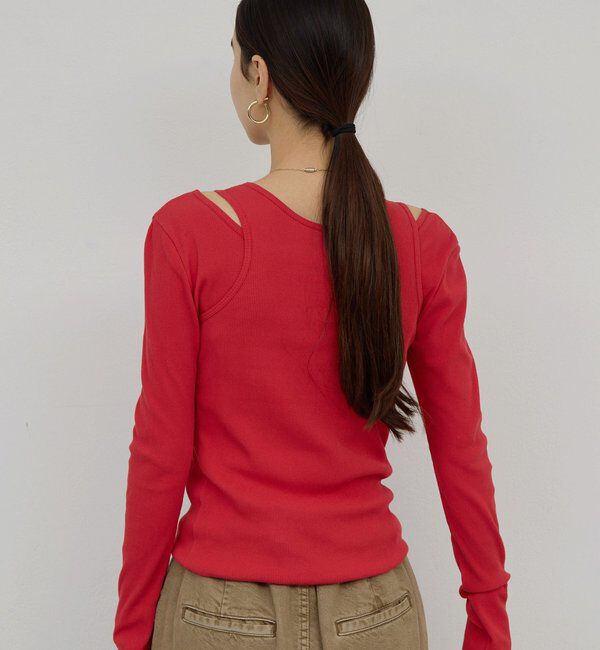  「【前後2way】ハイツイストリブタンク」|Tシャツ・カットソー|