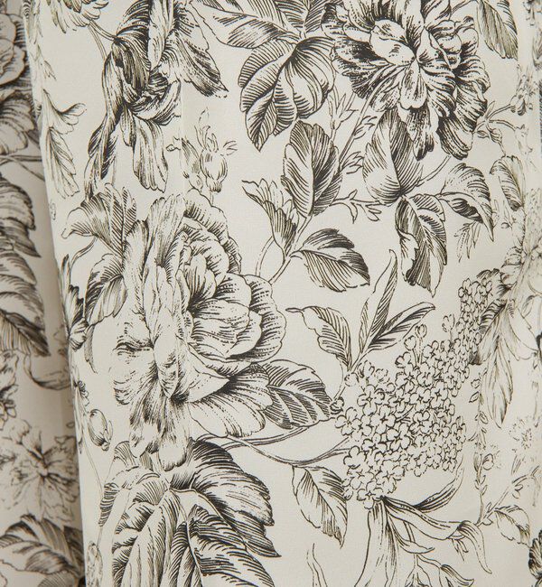  「【セットアップ対応】ボタニカルサテンスラックス」|チノ|