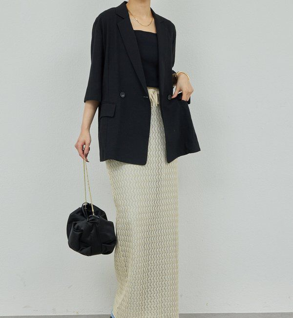  「【2サイズ展開】【大人気アイテムが今年も登場】ハーフスリーブジャケット」|テーラードジャケット|