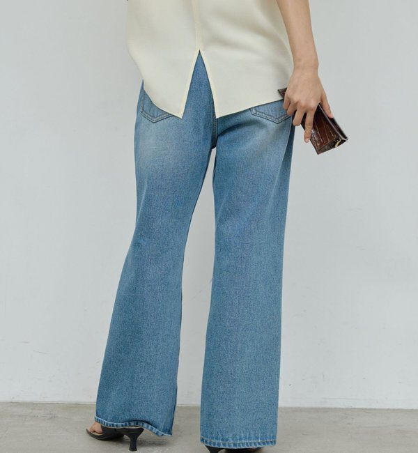  「センタークリースフレアデニム」|デニム|