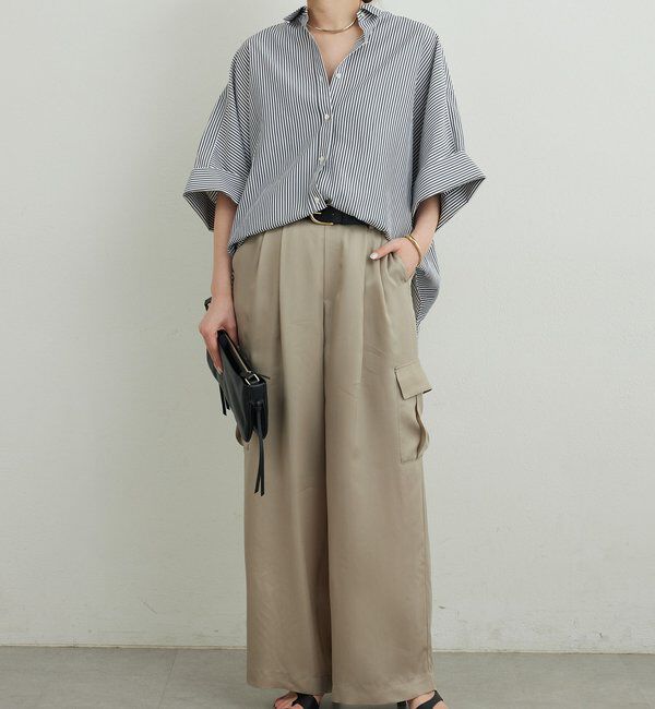  「【セットアップ対応】キュプラカーゴパンツ」|チノ|