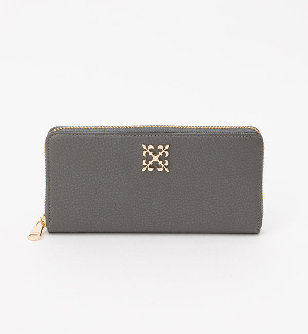  「モノグラムプレートラウンドジップウォレット」|財布|