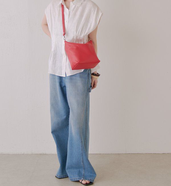  「ソフトレザーシンプルショルダーバッグ 」|ショルダー・メッセンジャー|