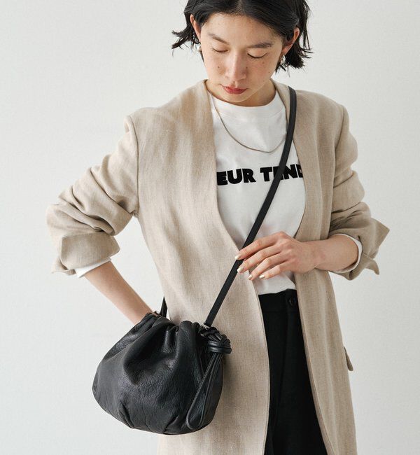  「レザー巾着4WAYショルダーバッグ」|ショルダー・メッセンジャー|