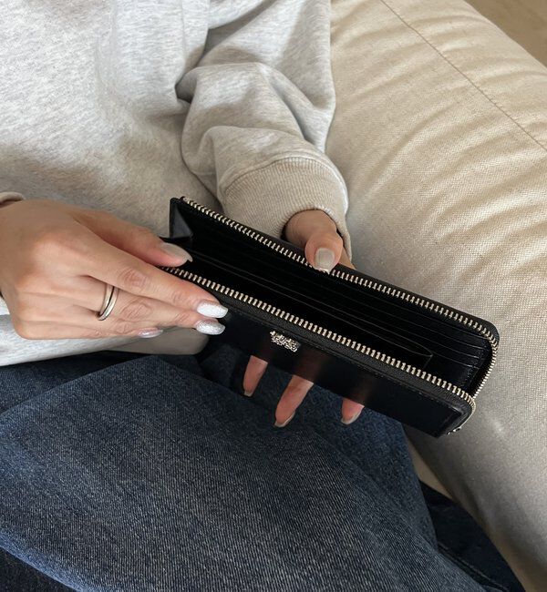  「ミニモノグラムプレートロングウォレット」|財布|