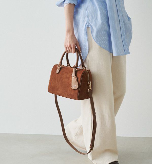  「スエード2WAYミニボストンバッグ」|ボストンバッグ|