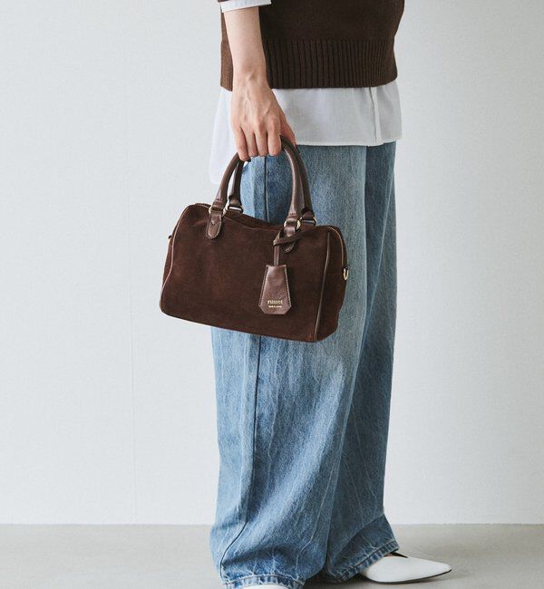  「スエード2WAYミニボストンバッグ」|ボストンバッグ|