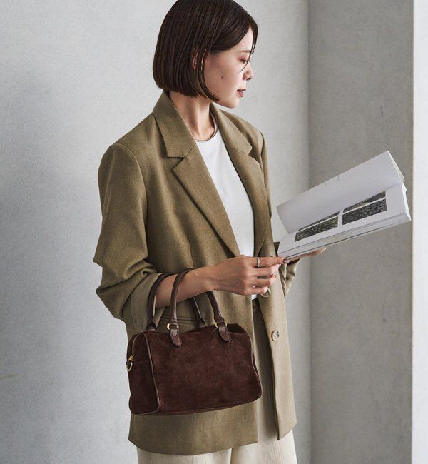  「スエード2WAYミニボストンバッグ」|ボストンバッグ|