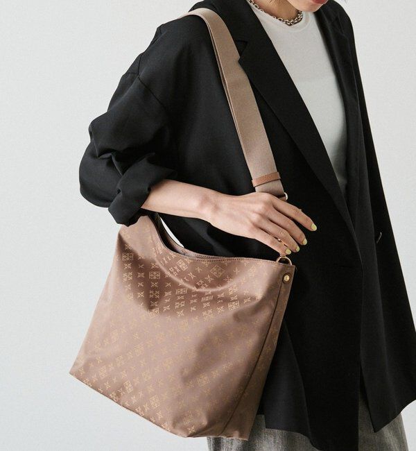  「ナイロンジャガード2WAYショルダーバッグ」|ショルダー・メッセンジャー|モカ