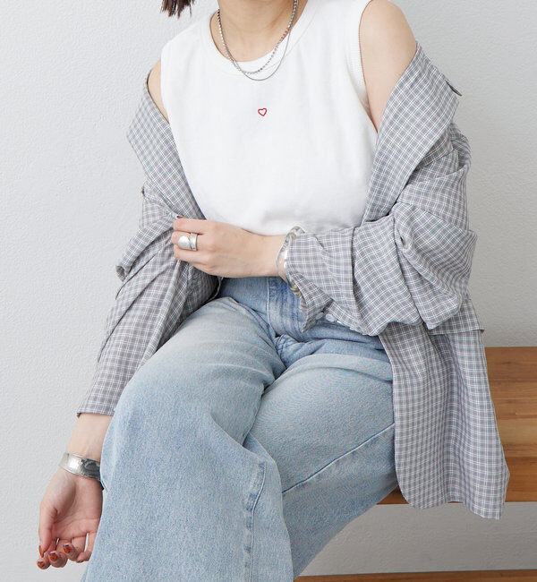  「テレコスリーブレスT」|キャミソール|