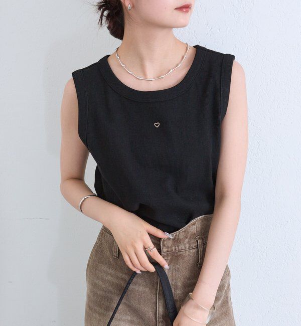  「テレコスリーブレスT」|キャミソール|