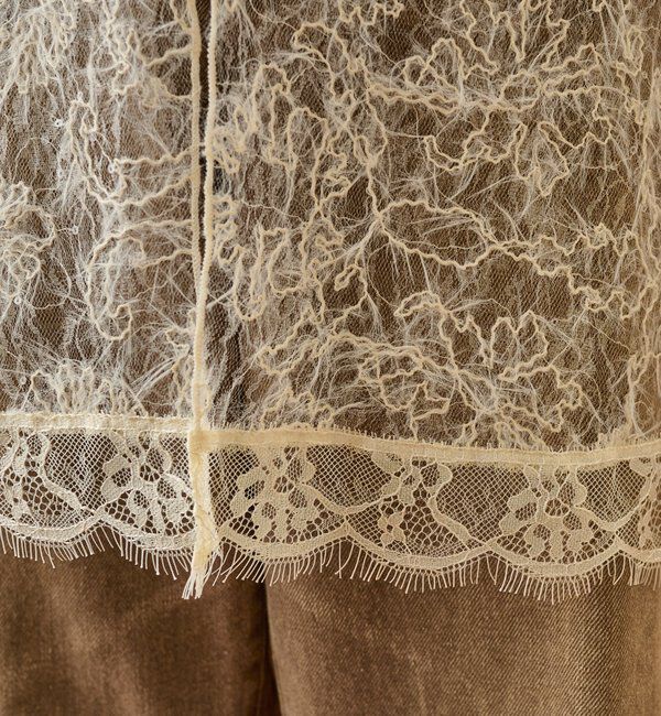  「シャギーレース タンクチュニック」|シャツ・ブラウス|