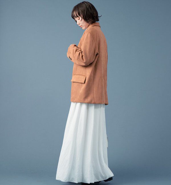  「フェイクスウェードジャケット」|テーラードジャケット|