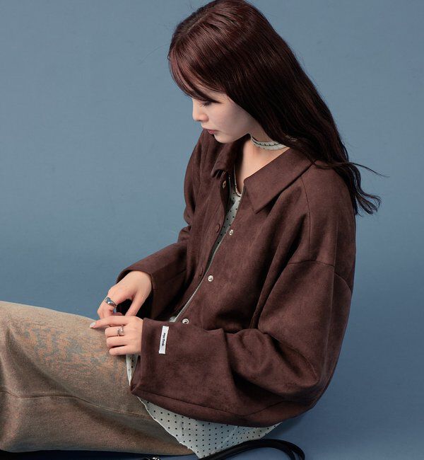  「フェイクスウェードショートブルゾン」|その他|