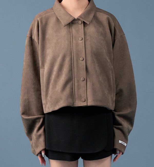  「フェイクスウェードショートブルゾン」|その他|