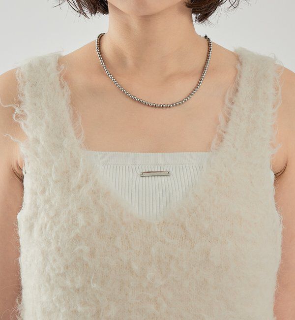  「シャギーニット ペプラムベスト」|ニット・セーター|