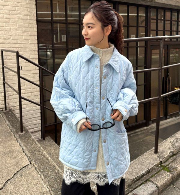  「襟付きキルティングジャケット」|その他|