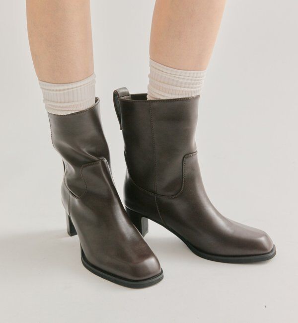  「ヒールミドルブーツ」|ロングブーツ|