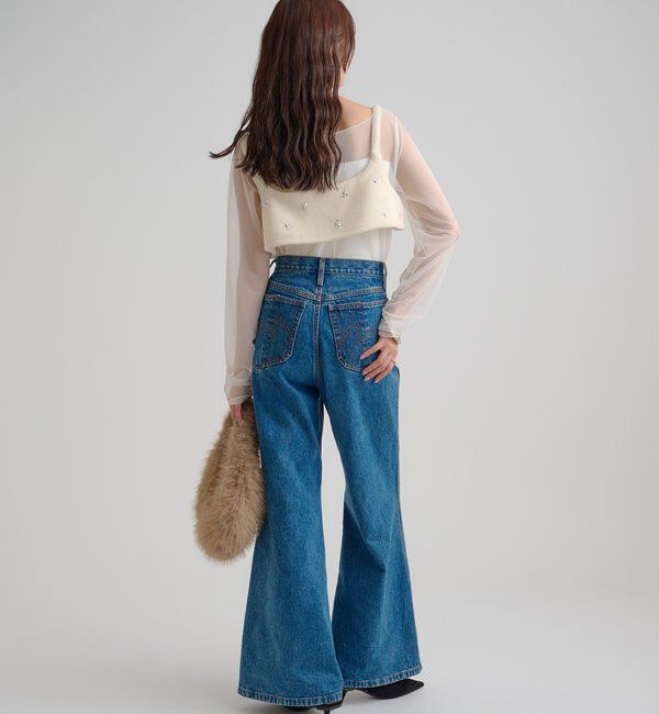  「ウールライク ビジュービスチェ」|シャツ・ブラウス|