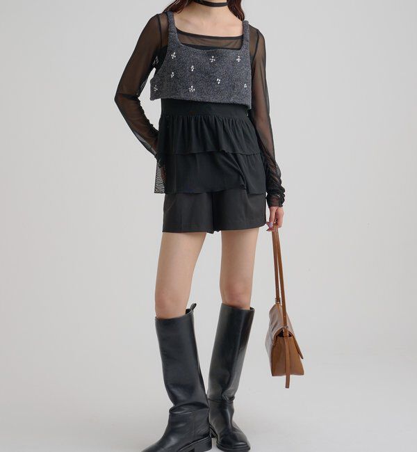  「ウールライク ビジュービスチェ」|シャツ・ブラウス|