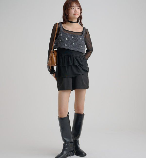  「ウールライク ビジュービスチェ」|シャツ・ブラウス|