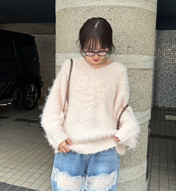  「ふわふわシャギーニット」|ニット・セーター|