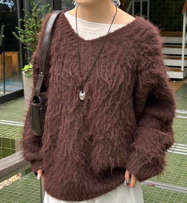  「ふわふわシャギーニット」|ニット・セーター|