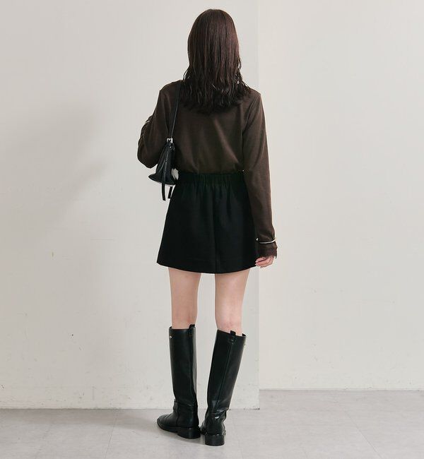  「スクエアネックレースロンT」|Tシャツ・カットソー|