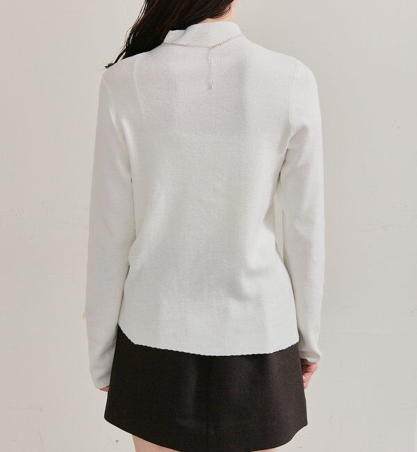  「プレート付きハイネックニット」|ニット・セーター|