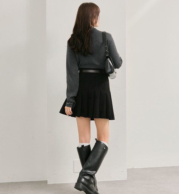  「プレート付きハイネックニット」|ニット・セーター|