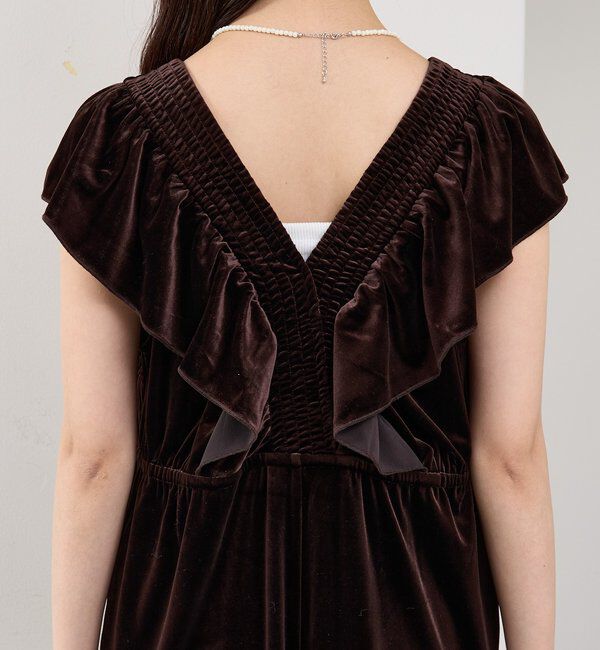  「ベロアフリルオールインワン」|オールインワン|