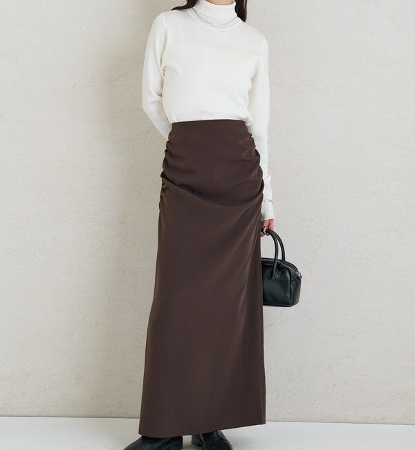  「サイドギャザータックスカート」|スカート|