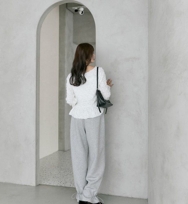  「シャーリングペプラム TOPS」|シャツ・ブラウス|