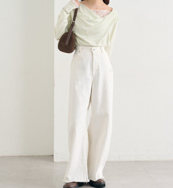  「クラッシュカーブパンツ」|デニム|