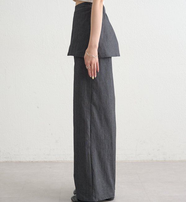  「レイヤードロングパンツ」|チノ|